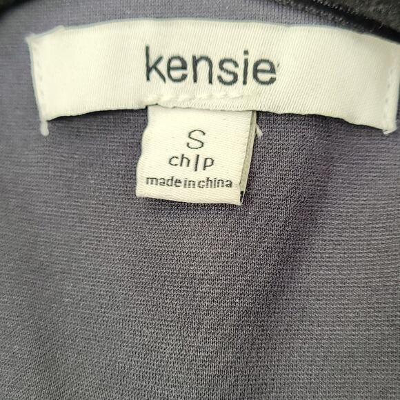 Kensie Charcoal Dressy Long Jacket with Double Bell Sleeves size Small - Picture 6 of 9